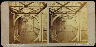 Telescopic Gallery, Crystal Palace; Stereoscopic photograph by Joseph Paxton