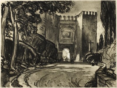 A Gate of Segovia by Joseph Pennell