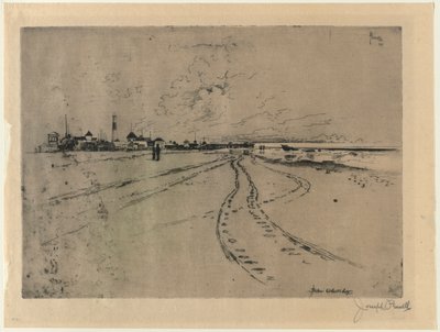Below Atlantic City, 1881 by Joseph Pennell