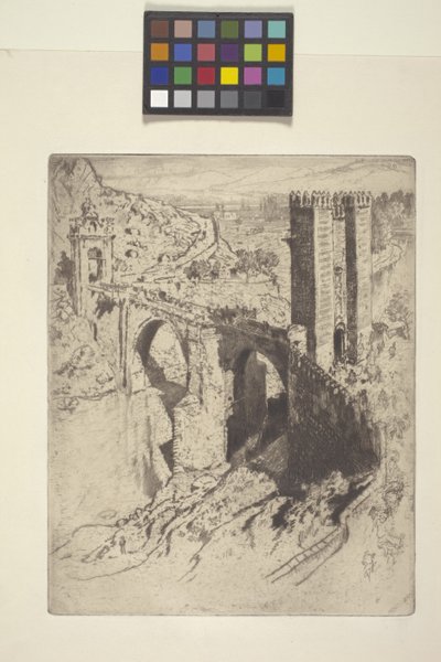 Bridge of Alcantara by Joseph Pennell
