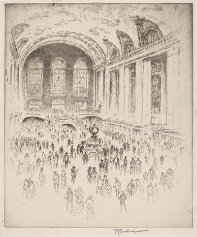 Concourse, Grand Central, New York by Joseph Pennell