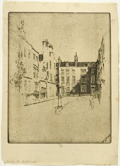 Cowley Street, Westminster by Joseph Pennell