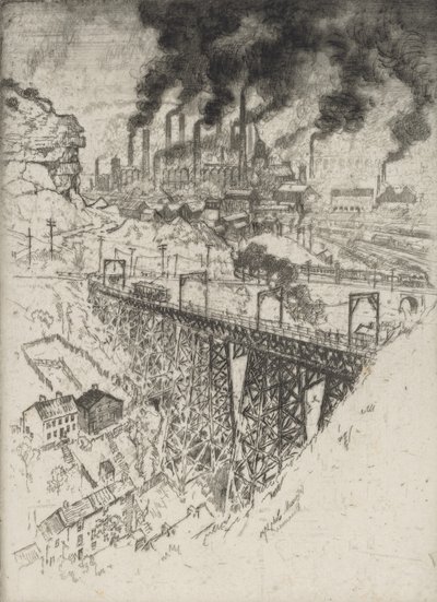 Edgar Thomson Works, Bessemer by Joseph Pennell