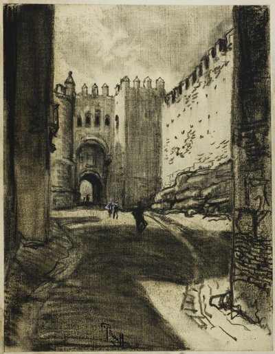 Gateway, Segovia by Joseph Pennell