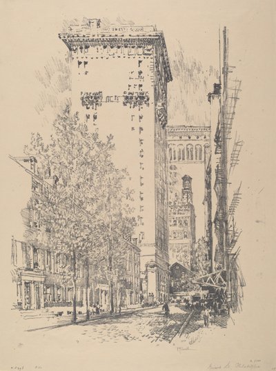Girard Street by Joseph Pennell