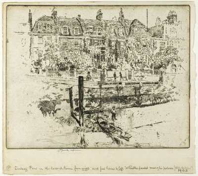 Lindsay Row, Chelsea by Joseph Pennell
