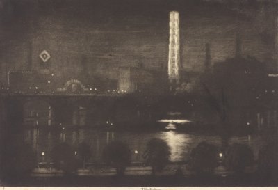 London Night, Whiskey and Tea by Joseph Pennell
