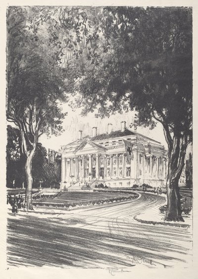 National Red Cross Headquarters, Washington by Joseph Pennell