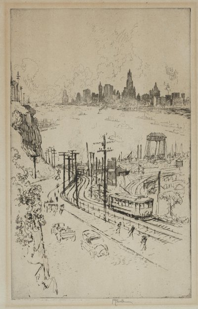 New York, from New Jersey by Joseph Pennell