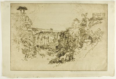 Quarry at Girgenti by Joseph Pennell