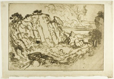 Quarry on Pentelicon by Joseph Pennell