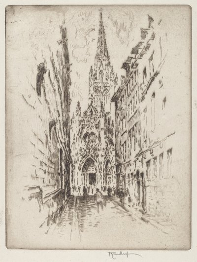 San Maclou, Rouen by Joseph Pennell