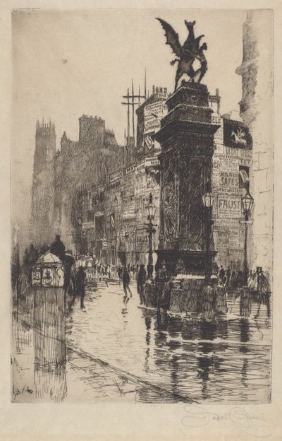 Temple Bar by Joseph Pennell