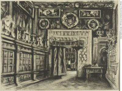 The Chapter House, Toledo Cathedral by Joseph Pennell