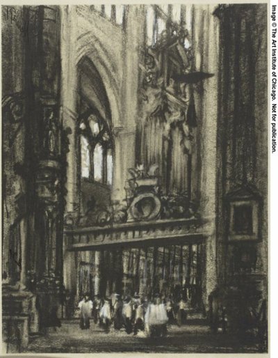 The Choir, Toledo by Joseph Pennell