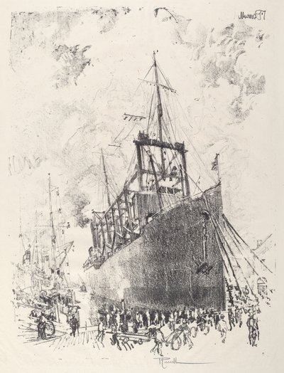 The Collier, 1917 by Joseph Pennell