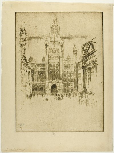 The Guild Hall by Joseph Pennell