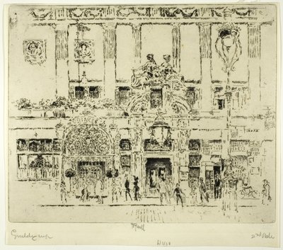 The Institute, Piccadilly by Joseph Pennell