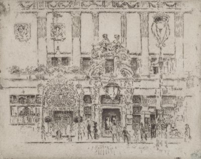 The Institute, Piccadilly by Joseph Pennell