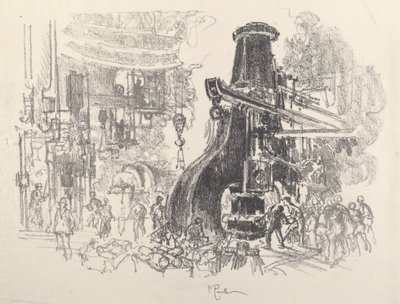 The Little Men of the Big Hammer by Joseph Pennell