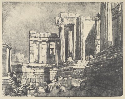 The Propylaea, Athens by Joseph Pennell