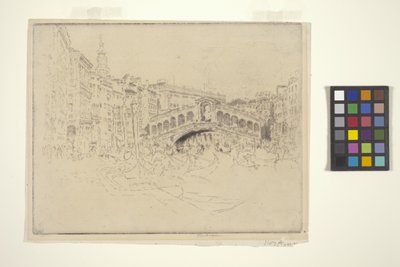 The Rialto, Venice by Joseph Pennell