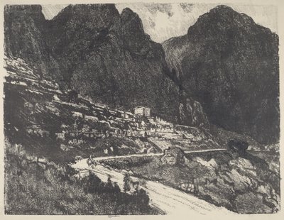The Shining Rocks, Delphi by Joseph Pennell