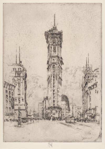 The Times Building by Joseph Pennell