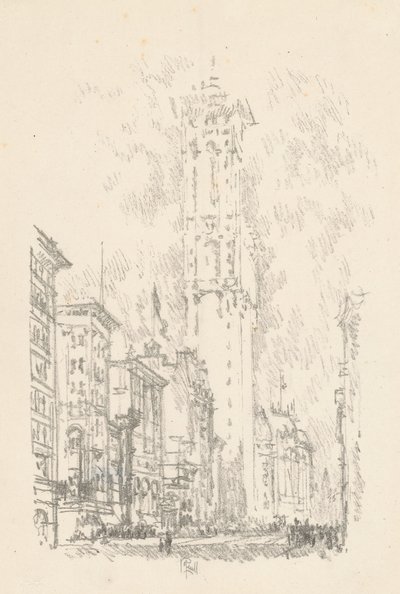The Times Building by Joseph Pennell