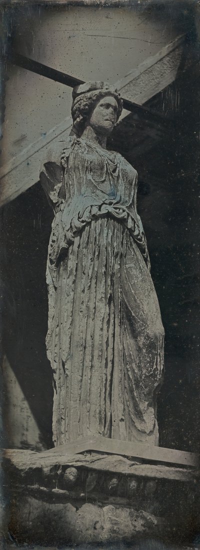 Caryatid, Erechtheion, Athens, 1842 by Joseph Philibert Girault De Prangey