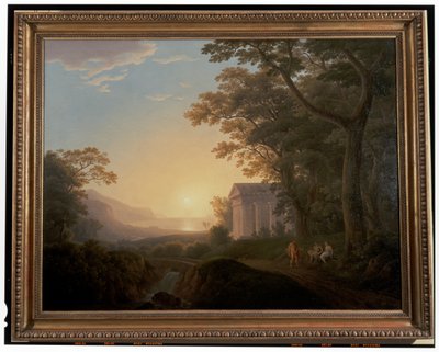 An Ideal Landscape with Temple by Joseph Rebell