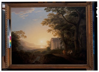 An Ideal Landscape with Temple by Joseph Rebell