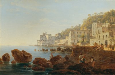 At the Mergellina near Naples by Joseph Rebell
