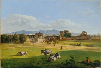 The Porta San Giovanni Towards Frascati by Joseph Rebell