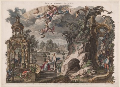 Spring by Joseph Sebastian Klauber, Johann Baptist Klauber, after Johann Wolfgang Baumgartner