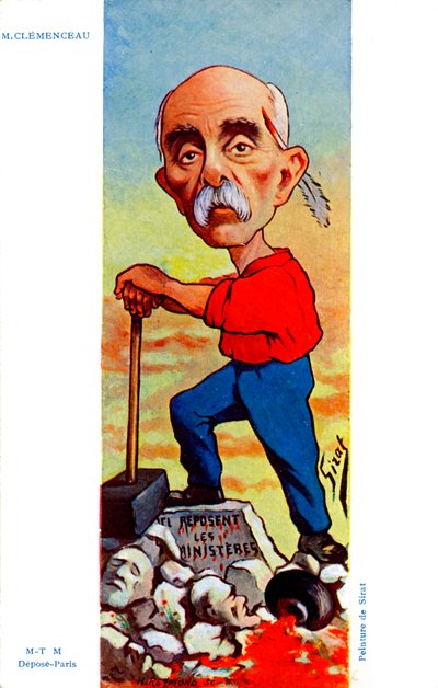 Georges Clemenceau - Caricature by Sirat by Joseph Sirat