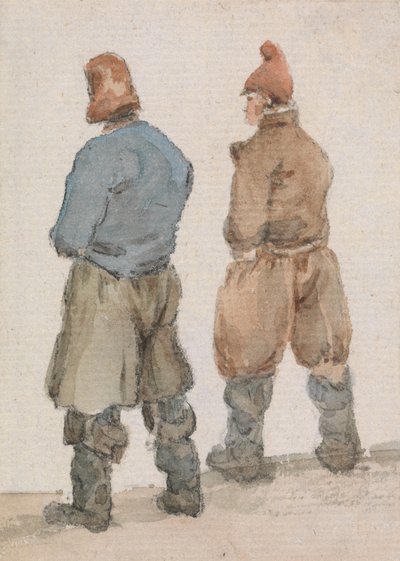 Two Fishermen Seen from Behind by Joseph Stannard