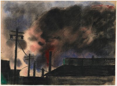 Pittsburgh Factory Scene by Joseph Stella
