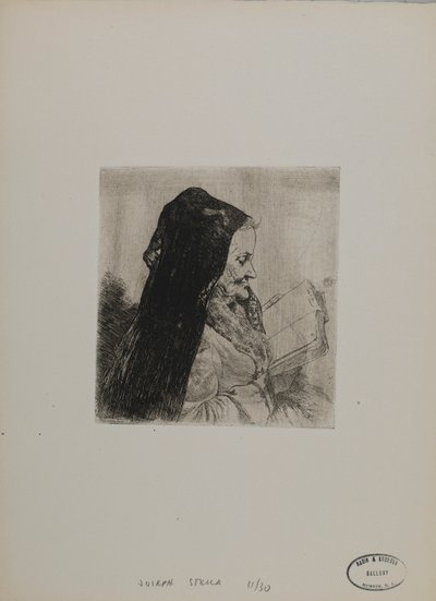 Untitled--Old Woman Reading by Joseph Stella