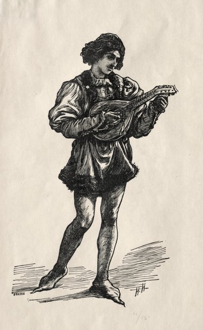 A Troubadour by Joseph Swain