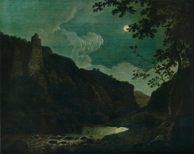 Dovedale by Moonlight by Joseph Wright of Derby