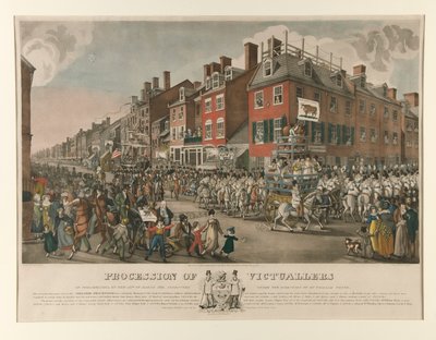 Procession of Victuallers of Philadelphia by Joseph Yeager