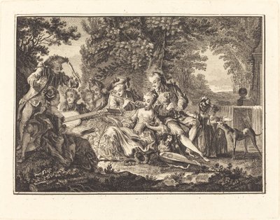 Rural Concert by Joseph de Longueil after Charles Eisen