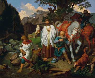 Rudolf von Habsburg and the Priest by Joseph von Fuhrich