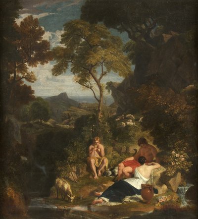 Arcadian Shepherds, c.1824 by Joshua Cristall