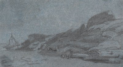 Coast with Rocks by Joshua Cristall