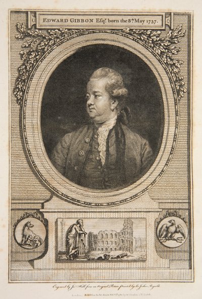 Edward Gibbon, Esq. (engraving) by Joshua Reynolds
