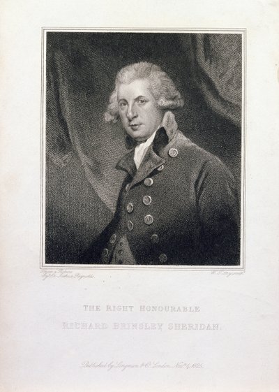 The Right Honourable Richard Brinsley Sheridan by Joshua Reynolds