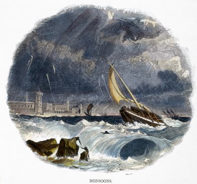 Monsoons, from Phenomena of Nature by Josiah Wood Whymper