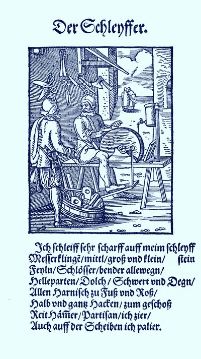 Knife grinder by Jost Amman